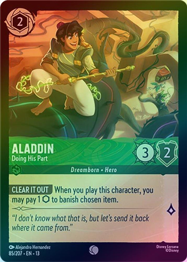 Aladdin (Doing His Part) - 85/207 - Common (Foil)