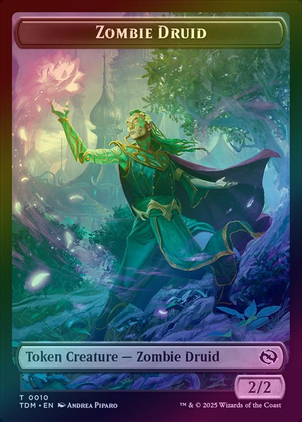 Zombie Druid // Treasure Token (Foil) (TTDM)