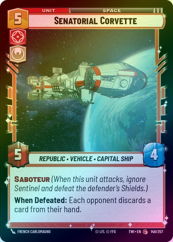 Senatorial Corvette - 148/257 - Common (Foil)