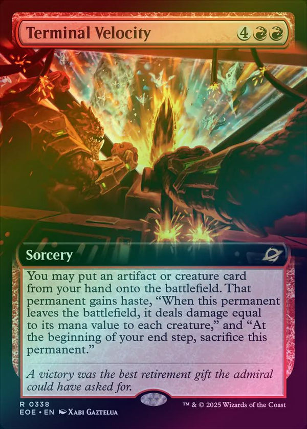 Terminal Velocity - Extended Art (Foil) (EOE)