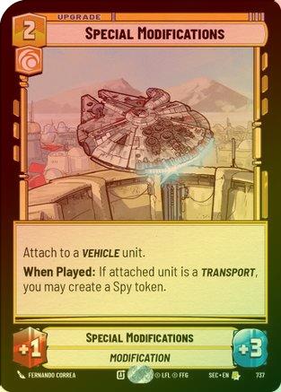 Special Modifications (Foil) - 737 - Rare (Foil)