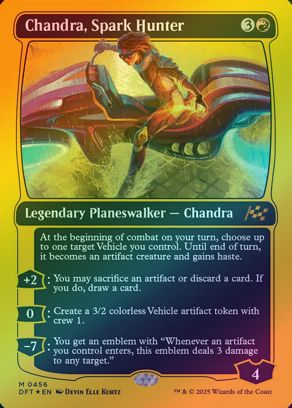 Chandra, Spark Hunter (First-Place Foil) (DFT)