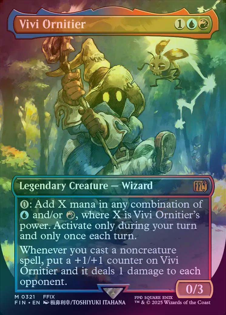 401 Games Canada - Vivi Ornitier - Borderless Artist Card (Foil) (FIN) 401 Games Canada - Vivi Ornitier - Borderless Artist Card (Foil) (FIN)