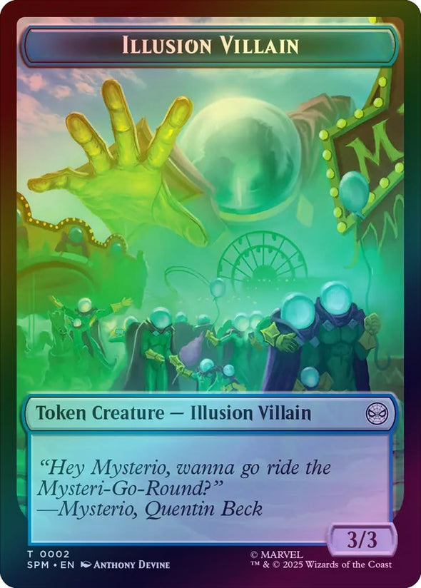 Illusion Villain // Spider Token (Foil) (TSPM)
