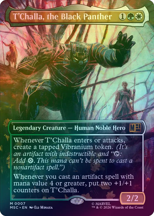 T'Challa, the Black Panther - Borderless (Foil) (MSC) (Pre-Order)