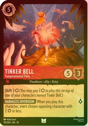 Tinker Bell (Temperamental Fairy) - 115/204 - Uncommon (Foil)