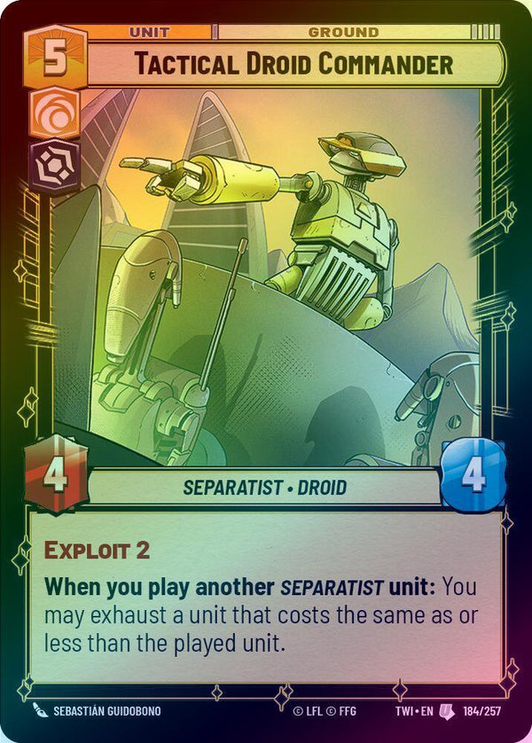 Tactical Droid Commander - 184/257 - Uncommon (Foil)