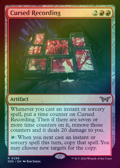 Cursed Recording - Lurking Evil Alternate Art (Foil) (DSK)