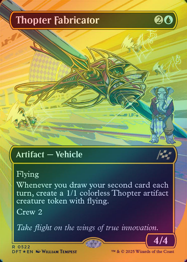 Thopter Fabricator - Borderless Revved Up (First-Place Foil) (DFT)