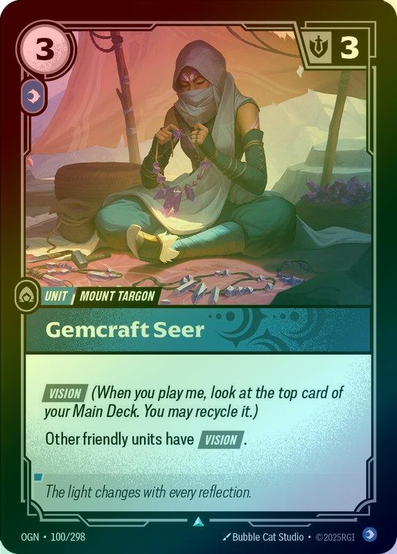 Gemcraft Seer - 100/298 - Uncommon (Foil)