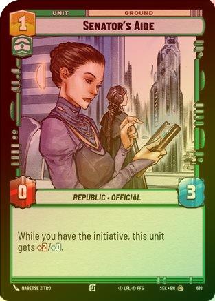 Senator's Aide (Foil) - 618 - Common (Foil)