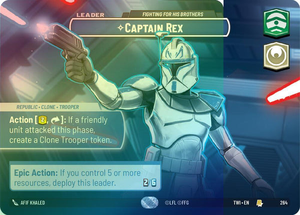 Captain Rex - Fighting For His Brothers (Showcase) - 264 - Rare (Foil)