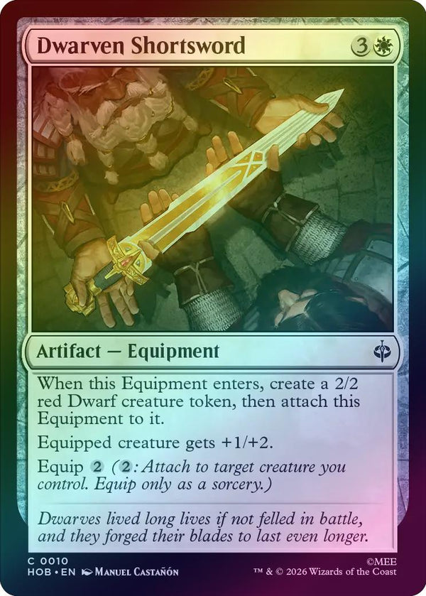 Dwarven Shortsword (Foil) (HOB) (Pre-Order)