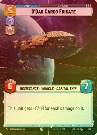 D'Qar Cargo Frigate (Hyperspace) - 786 - Common (Foil)