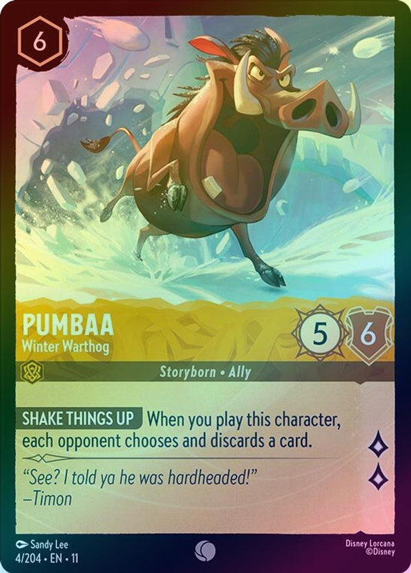 Pumbaa (Winter Warthog) - 4/204 - Common (Foil)