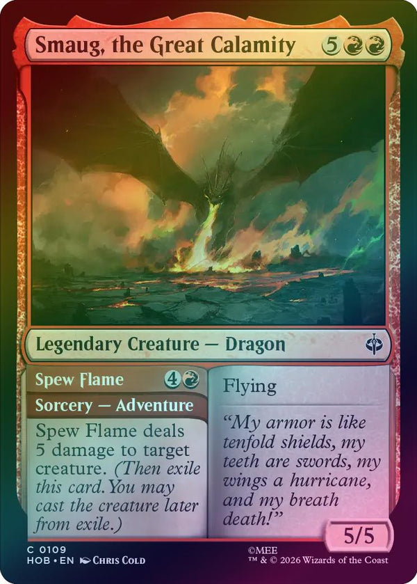 Smaug, the Great Calamity // Spew Flame (Foil) (HOB) (Pre-Order)