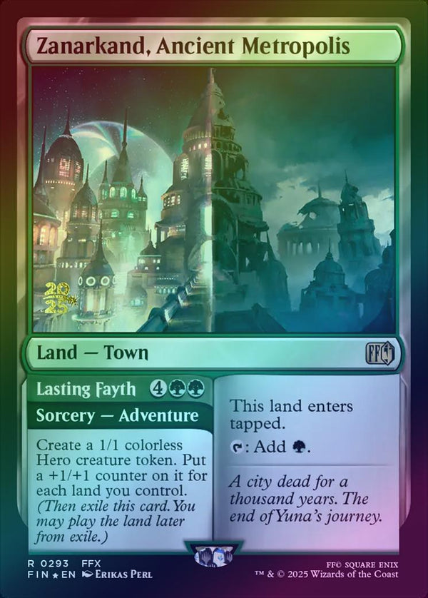 Zanarkand, Ancient Metropolis // Lasting Fayth - Prerelease Promo (Foil) (PFIN)