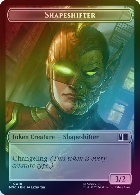 Shapeshifter (018) // Villain (025) Token (Surge Foil) (TMSC)