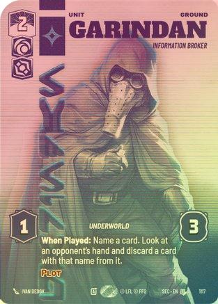 Garindan - Information Broker (Prestige Foil) - 1117 - Uncommon (Foil)
