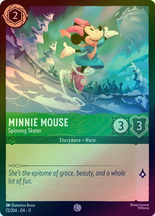 Minnie Mouse (Spinning Skater) - 72/204 - Common (Foil)