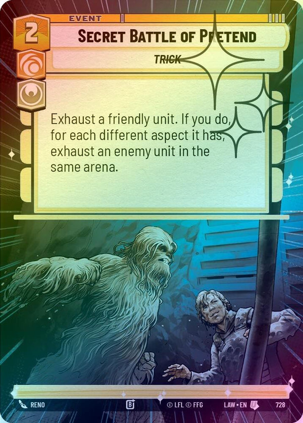 Secret Battle of Pretend (Hyperspace Foil) - 728 - Uncommon (Foil)