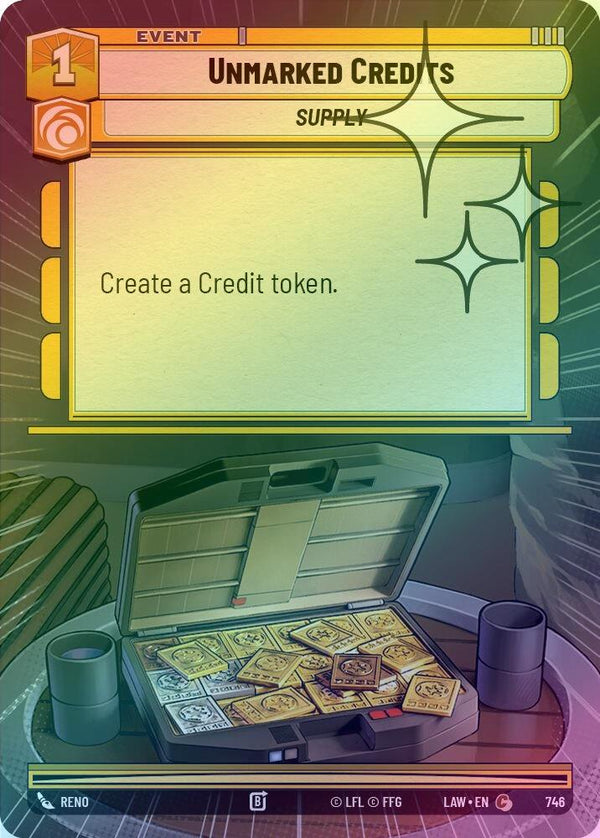 Unmarked Credits (Hyperspace Foil) - 746 - Common (Foil)