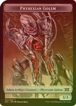 Drake // Phyrexian Golem Token (Foil) (T2X2)