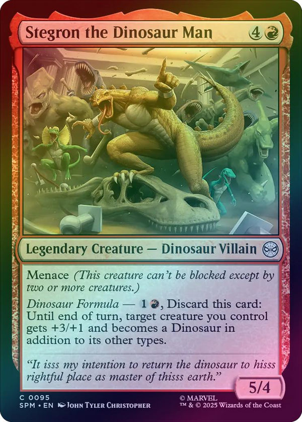 Stegron the Dinosaur Man (Foil) (SPM)