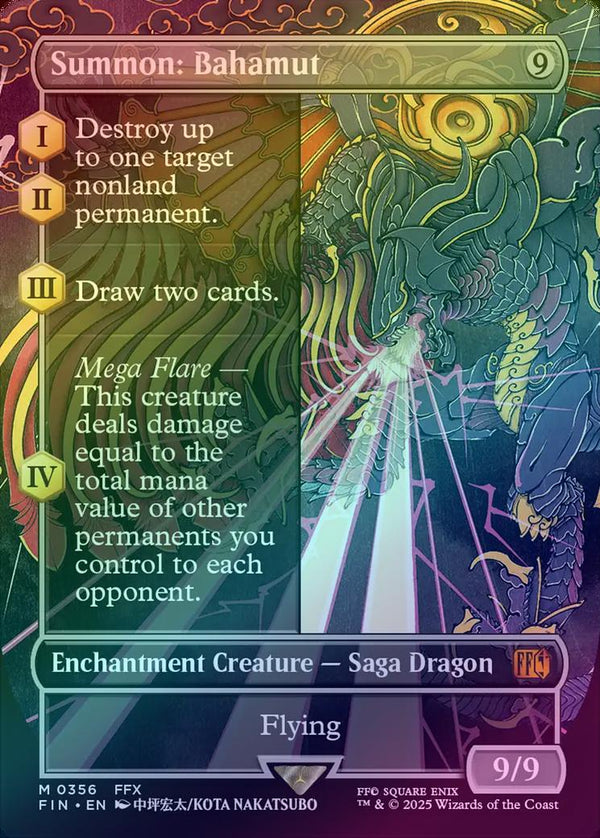Summon: Bahamut - Borderless (Foil) (FIN)