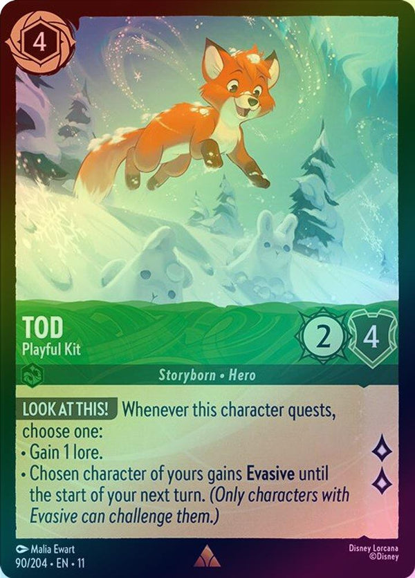 Tod (Playful Kit) - 90/204 - Rare (Foil)