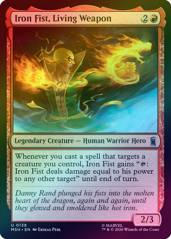 Iron Fist, Living Weapon (Foil) (MSH) (Pre-Order)