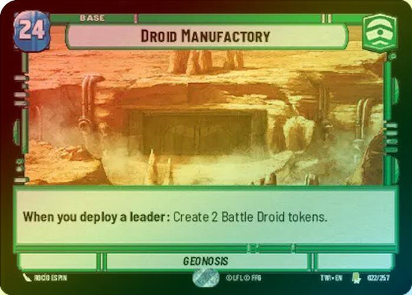 Droid Manufactory - 022/257 - Rare (Foil)