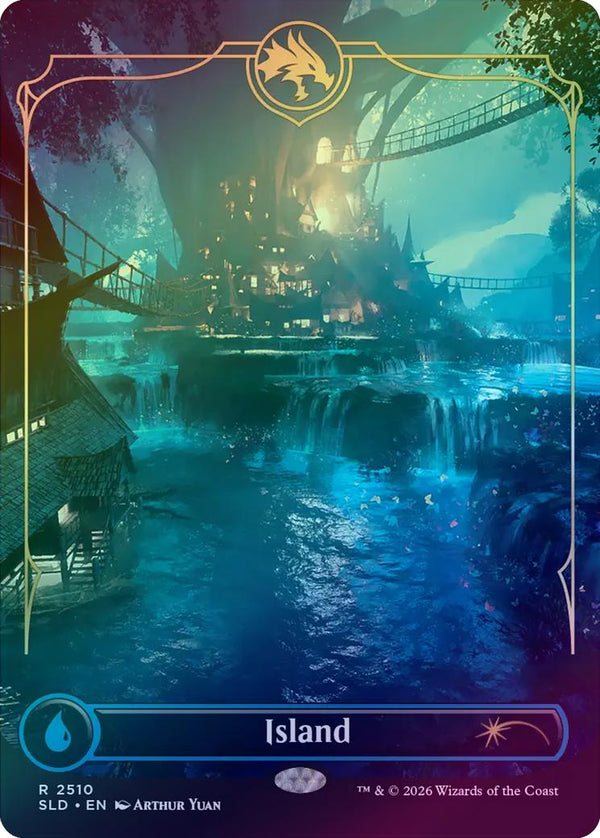 Island (2510) - D&D: Lands of the Forgotten Realms (Foil) (SLD)