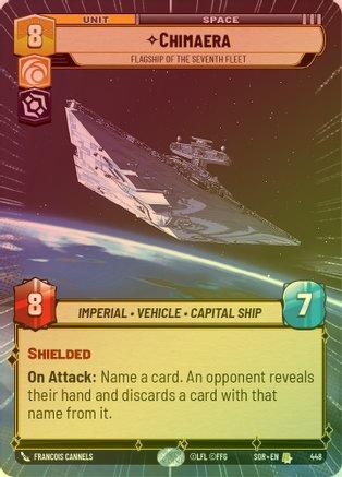 Chimaera - Flagship of the Seventh Fleet (Hyperspace) - 448 - Rare (Foil)