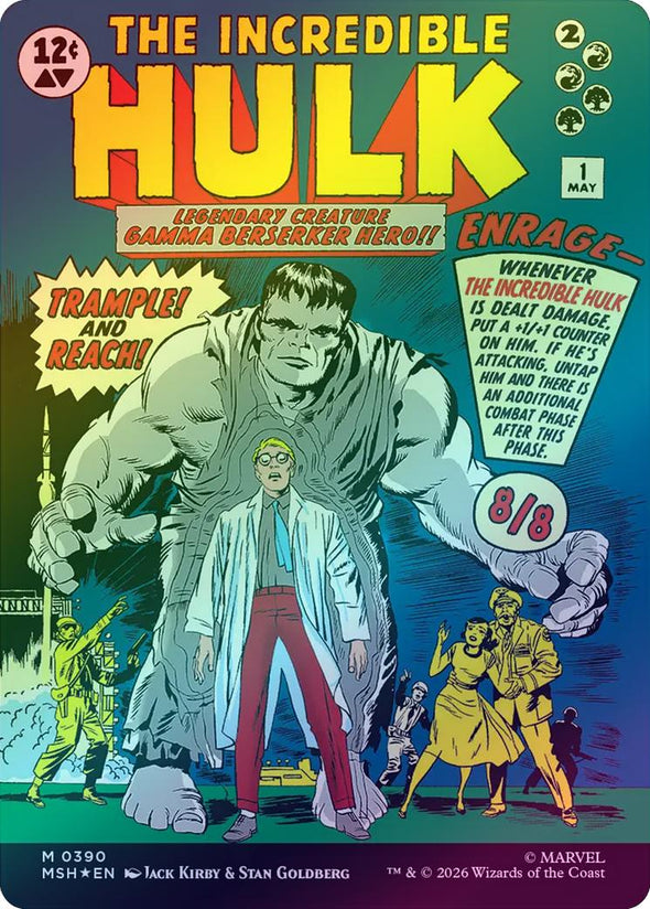 Bruce Banner // The Incredible Hulk - Borderless Classic Comic (Foil) (MSH) (Pre-Order)
