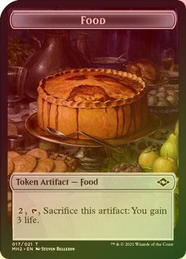 Bird // Food (017) (Foil) (MH2 Token)