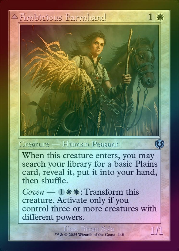 Ambitious Farmhand // Seasoned Cathar - Retro Frame (Foil) (INR)
