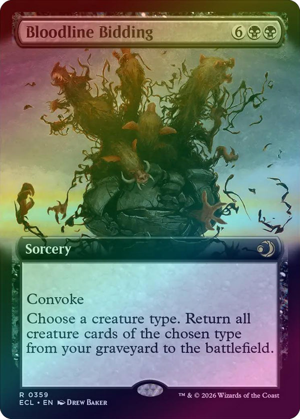 Bloodline Bidding - Extended Art (Foil) (ECL)