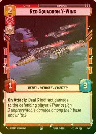 Red Squadron Y-Wing - 647 - Common (Foil)