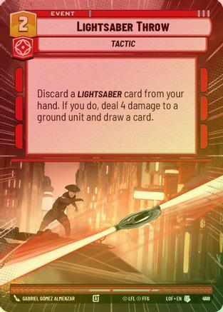 Lightsaber Throw (Hyperspace) - 916 - Uncommon (Foil)