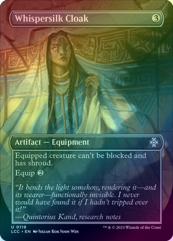 Whispersilk Cloak - Borderless (Foil) (LCC)