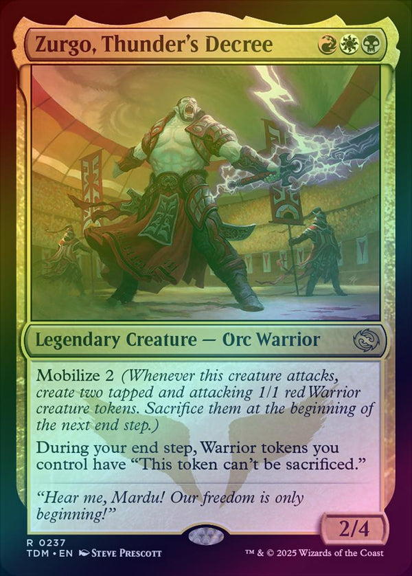 Zurgo, Thunder's Decree (Foil) (TDM)
