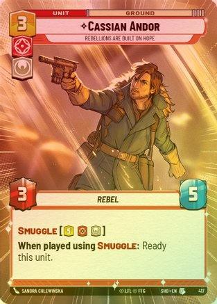 Cassian Andor - Rebellions Are Built On Hope (Hyperspace) - 417 - Uncommon (Foil)