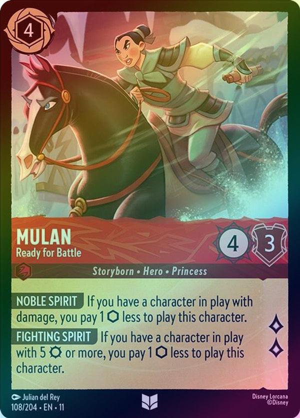 Mulan (Ready for Battle) - 108/204 - Uncommon (Foil)