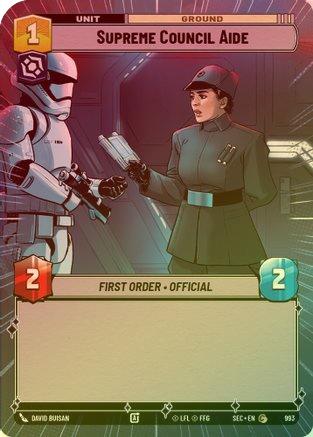 Supreme Council Aide (Hyperspace Foil) - 993 - Common (Foil)