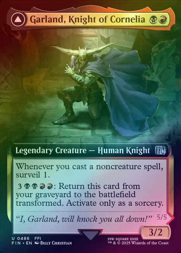 Garland, Knight of Cornelia // Chaos, the Endless - Extended Art (Foil) (FIN)