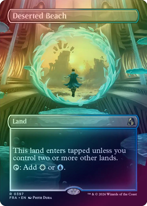 Deserted Beach - Borderless Portal (Foil) (FRA)