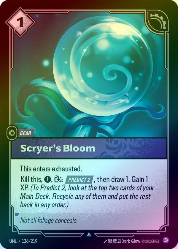 Scryer's Bloom - 136/219 - Uncommon (Foil)