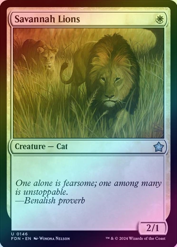 Savannah Lions (Foil) (FDN)