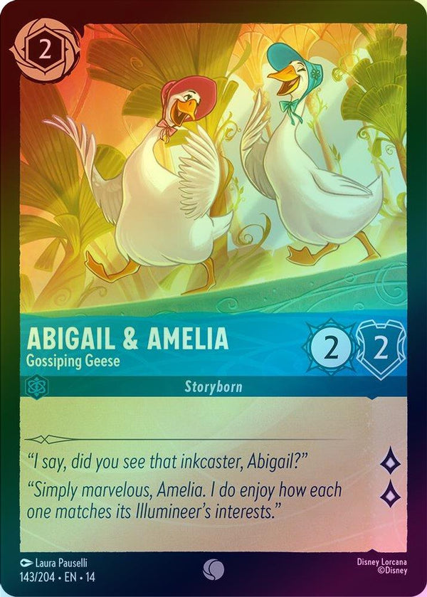 Abigail & Amelia (Gossiping Geese) - 143/204 - Common (Foil)